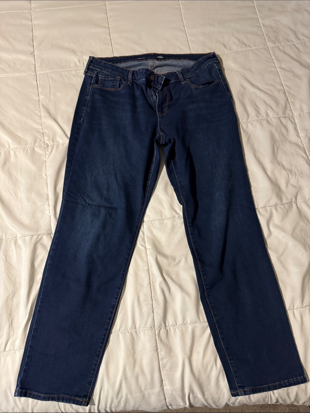 Old Navy Women's Dark Indigo Straight Leg Jeans